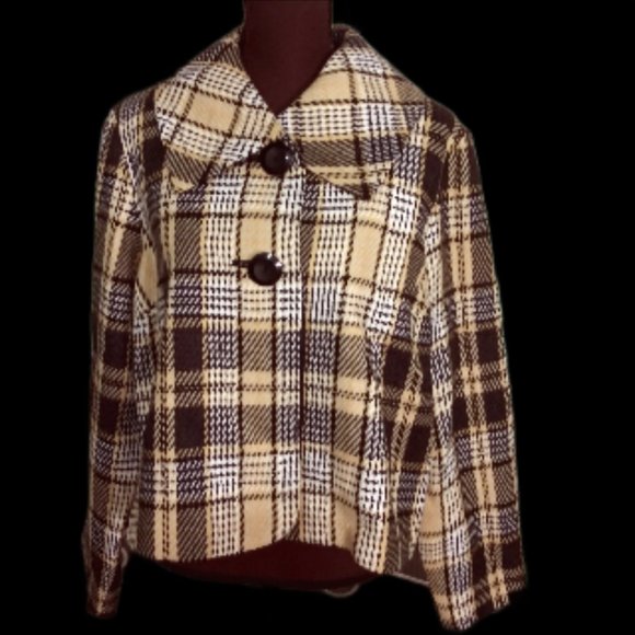 Plaid Jacket, R.Q.T, Size XL, Women’s Jacket, Plus Size Jacket, Oversize Jacket - Picture 9 of 15
